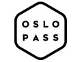 Svartvit logotyp med texten "OSLO PASS" inuti en sexkant. Perfekt för en weekend i Oslo!