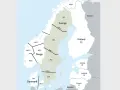 Karta över Norden med Sverige uppdelat i fyra regioner (SE1-SE4). Norge, Danmark, Finland och Baltikum syns också.
