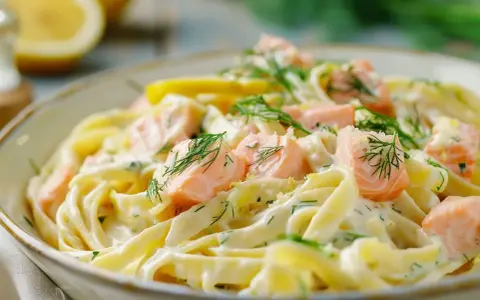 Krämig laxpasta med dill och citron. Ett enkelt och gott laxpasta recept som passar alla.
